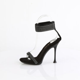 Fabulicious CUPID-440 Sandales Similicuir Strass Noir