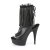 Pleaser Bottines DELIGHT-1018RSF Noir EU-35/US-5