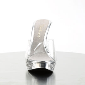 Fabulicious ELEGANT-401 Mules à plateforme Chrome...