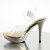 Fabulicious ELEGANT-408 Sandales à plateforme Chrome Transparent Or