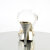 Fabulicious ELEGANT-408 Sandales à plateforme Chrome Transparent Or