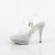 Fabulicious ELEGANT-408 Sandales à plateforme Transparent Strass