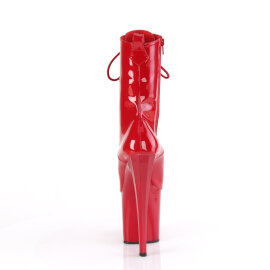 Pleaser ENCHANT-1040 Bottines à plateforme Revêtement laqué Rouge