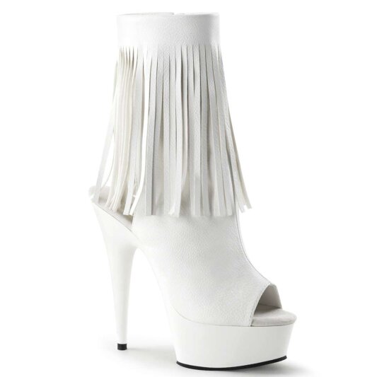 Pleaser Bottines DELIGHT-1019 Blanc EU-41/US-11