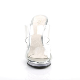 Fabulicious FLAIR-402 Mules Transparent