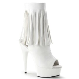 Pleaser Bottines DELIGHT-1019 Blanc EU-35/US-5