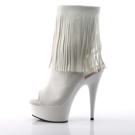 Pleaser Bottines DELIGHT-1019 Blanc EU-35/US-5