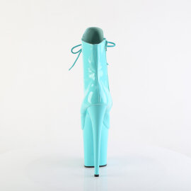Pleaser FLAMINGO-1020 Bottines à plateforme Revêtement laqué Turquoise