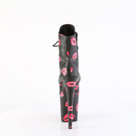 Pleaser FLAMINGO-1020KISSES Bottines à plateforme Similicuir Noir