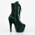 Pleaser FLAMINGO-1045VEL Bottines à plateforme Velours Vert