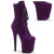 Pleaser FLAMINGO-1045VEL Bottines à plateforme Velours Lilas