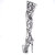 Pleaser FLAMINGO-3000DP Cuissardes à plateforme Tissu Noir Blanc