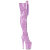 Pleaser FLAMINGO-3020GP Cuissardes à plateforme Revêtement laqué Paillettes Lilas