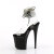 Pleaser FLAMINGO-891-2RS Sandales à plateforme Transparent Noir