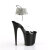 Pleaser FLAMINGO-891-2RS Sandales à plateforme Transparent Noir