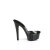 Pleaser GLEAM-601 Mules à plateforme Transparent Noir