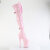 Pleaser INFINITY-3028 Cuissardes à plateforme Transparent Strass Rose
