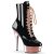 Pleaser Bottines DELIGHT-1020 Noir Or Rose Chrome EU-42/US-12