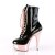 Pleaser Bottines DELIGHT-1020 Noir Or Rose Chrome EU-42/US-12