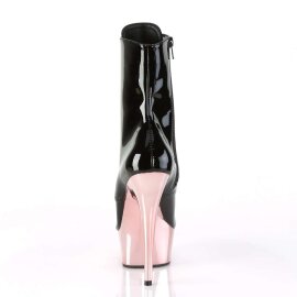 Pleaser Bottines DELIGHT-1020 Noir Or Rose Chrome EU-36/US-6