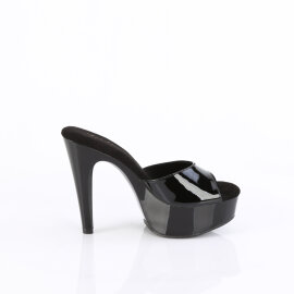 Fabulicious MARTINI-501 Mules à plateforme Revêtement laqué Noir