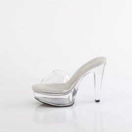 Fabulicious MARTINI-501 Mules à plateforme Transparent