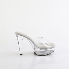 Fabulicious MARTINI-501 Mules à plateforme Transparent