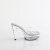 Fabulicious MARTINI-501 Mules à plateforme Transparent