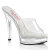 Fabulicious MAJESTY-501 Mules à plateforme Transparent