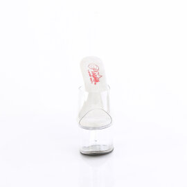 Pleaser PASSION-701 Mules à plateforme Transparent