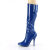 Pleaser SEDUCE-2000 Bottes genoux Revêtement laqué Bleu