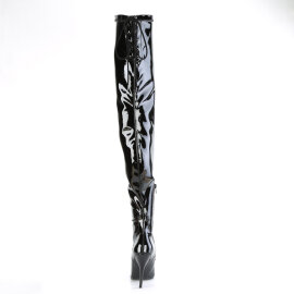 Pleaser SEDUCE-4000SLT Cuissardes Revêtement laqué Noir