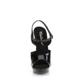 Fabulicious SULTRY-609 Sandales à plateforme Revêtement laqué Noir