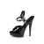 Fabulicious SULTRY-609 Sandales à plateforme Revêtement laqué Noir