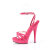 Fabulicious SULTRY-638 Sandales à plateforme Revêtement laqué Rose