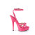 Fabulicious SULTRY-638 Sandales à plateforme Revêtement laqué Rose