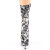 Pleaser ADORE-1002DP Bottines à plateforme Tissu Noir Blanc EU-36 / US-6