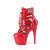 Pleaser ADORE-1013MST Bottines à plateforme Revêtement laqué Rouge EU-36 / US-6