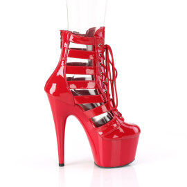 Pleaser ADORE-1013MST Bottines à plateforme Revêtement laqué Rouge EU-39 / US-9