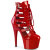 Pleaser ADORE-1013MST Bottines à plateforme Revêtement laqué Rouge EU-39 / US-9