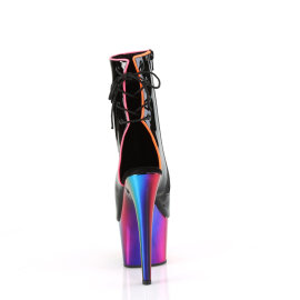 Pleaser ADORE-1018RC-02 Bottines à plateforme Revêtement laqué Chrome Noir Multicolore EU-37 / US-7
