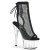 Pleaser ADORE-1018RM Sandales à plateforme Similicuir Transparent Strass Noir EU-40 / US-10