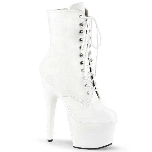 Pleaser ADORE-1020 Bottines à plateforme Similicuir Blanc EU-35 / US-5