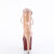 Pleaser ADORE-1020DC Bottines à plateforme Revêtement laqué Beige Bordeaux EU-35 / US-5