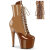 Pleaser ADORE-1020DC Bottines à plateforme Revêtement laqué Marron EU-35 / US-5