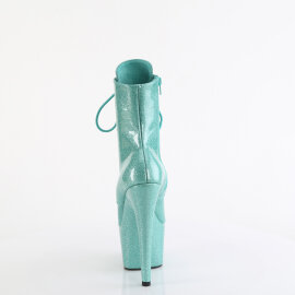 Pleaser ADORE-1020GP Bottines à plateforme Revêtement laqué Paillettes Turquoise EU-35 / US-5