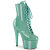 Pleaser ADORE-1020GP Bottines à plateforme Revêtement laqué Paillettes Turquoise EU-42 / US-12
