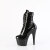Pleaser ADORE-1020GP Bottines à plateforme Revêtement laqué Paillettes Noir EU-39 / US-9