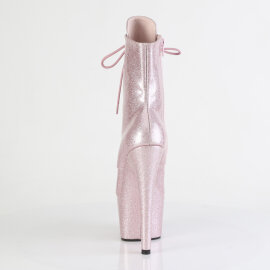 Pleaser ADORE-1020GP Bottines à plateforme Revêtement laqué Paillettes Rose nude EU-35 / US-5