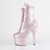 Pleaser ADORE-1020GP Bottines à plateforme Revêtement laqué Paillettes Rose nude EU-39 / US-9